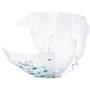 Bỉm - Tã dán Hoppi Airdream với thiết kế rãnh ngọc trai giảm thiểu sự tiếp xúc, cọ xát với da bé