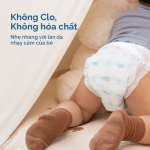 Bỉm - Tã dán Hoppi Airdream không chứa Clo, không hóa chất