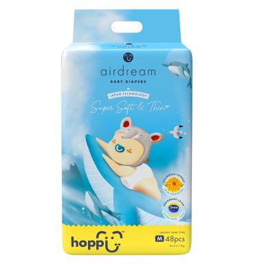 Bỉm - Tã dán Hoppi Airdream size M 48 miếng (cho bé 6 - 11kg)