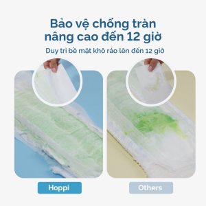 Bỉm - Tã quần Hoppi Airdream với thiết kế siêu mỏng, siêu nhẹ, siêu thấm