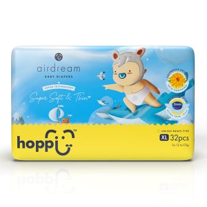 Bỉm - Tã quần Hoppi Airdream size XL 32 miếng (12 - 17kg)
