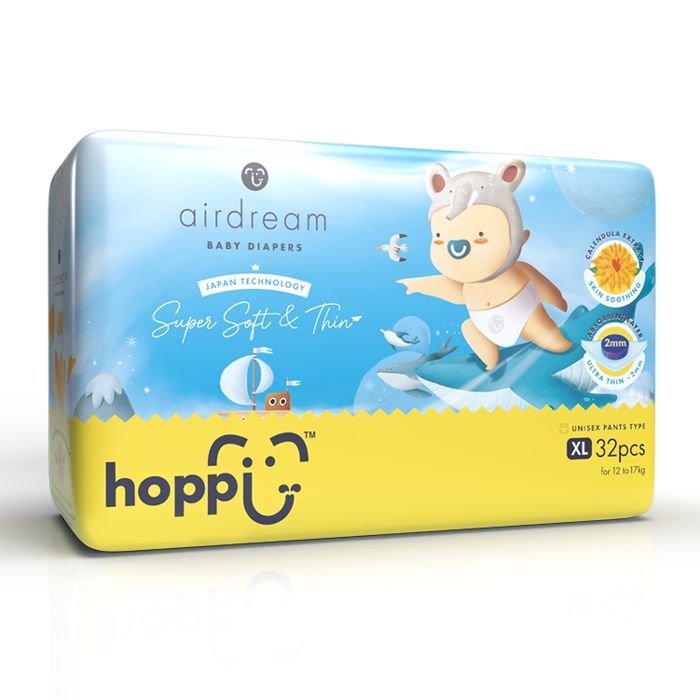 bim-ta-quan-hoppi-airdream-size-xl-32-mieng-12-17kg-2 Bỉm - Tã quần Hoppi Airdream size XL 32 miếng (12 - 17kg) 1
