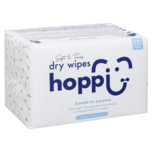 Khăn khô đa năng Hoppi Premium 100 tờ cho bé