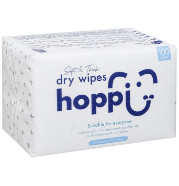 Khăn khô đa năng Hoppi Premium 100 tờ mềm mại