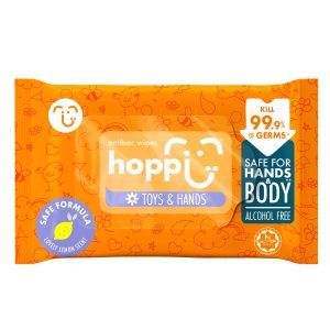 Khăn ướt kháng khuẩn Hoppi Antibac 20 tờ sạch khuẩn 99.9%