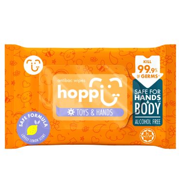 Khăn ướt kháng khuẩn Hoppi Antibac gói 20 tờ tiện lợi mang theo