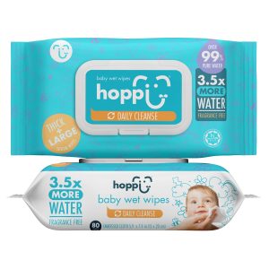 Khăn ướt tinh khiết Hoppi Daily Cleanse 80 tờ