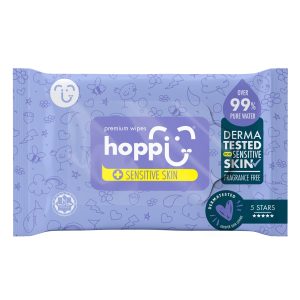 Khăn ướt tinh khiết Hoppi Premium 20 tờ an toàn cho bé